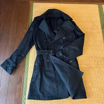 컴시즘 블랙 트렌치코트