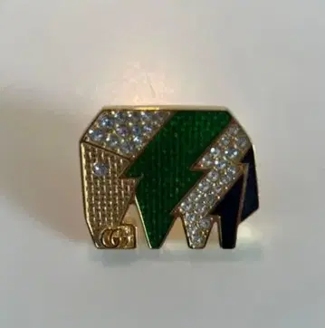 GG 번개 디자인 코끼리 모양 반지