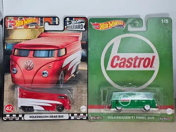 핫휠 Volkswagen Drag Bus & T1