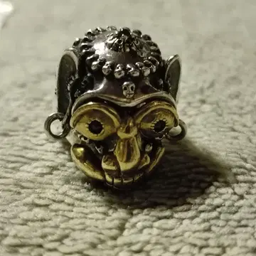 ZOCALO 티베탄 스컬 몽키 반지