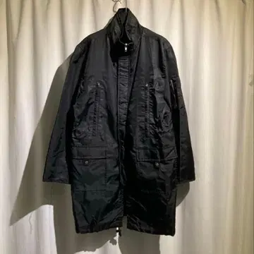 [ used ] 집업 나일론 코트 블랙