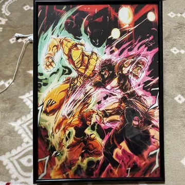 애니메이션 캐릭터 프레임 아트 프린트