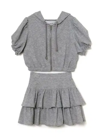 BUBBLES 리본 자카드 후드티