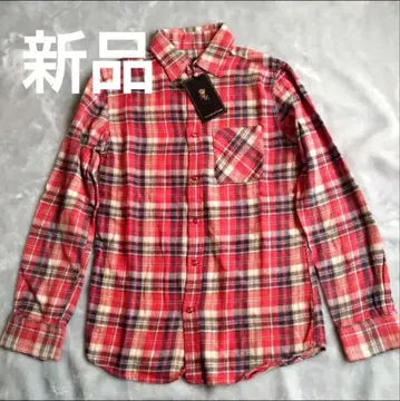 택 포함 미사용 새상품 MURDER LICENSE 체크 셔츠