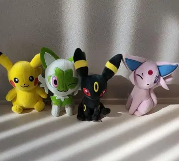 포켓몬 봉제 인형 세트 4개