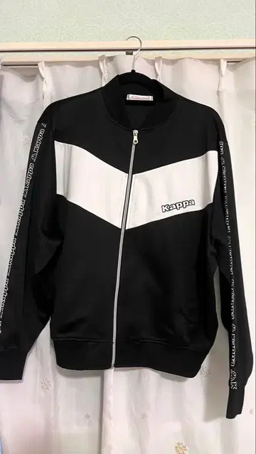 Kappa 집업 자켓 블랙/화이트