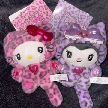 산리오 갸루 고양이 디자인 시리즈 키링 마스코트 키티 쿠로미