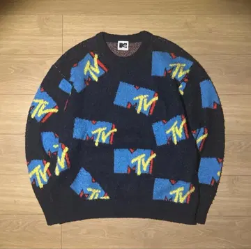 컬러풀 로고 니트 스웨터 프릭스스토어