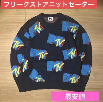 컬러풀 로고 니트 스웨터 프릭스스토어