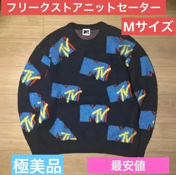 컬러풀 로고 니트 스웨터 프릭스스토어 컨디션 최상 즉시 발송해 드립니다