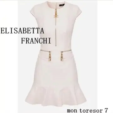 ELISABETTA FRANCHI 슬리브리스 미니 원피스