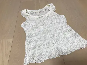 미사용 핑크하우스 레이스 블라우스 M 사이즈 일본제