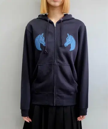 Labyrins Dont Cry Horse Zip Hoodie