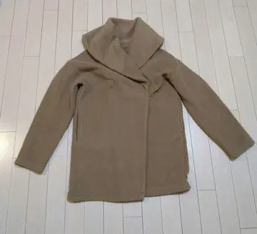 베이지 숄카라 코트 아우터 여성용 브라운 M