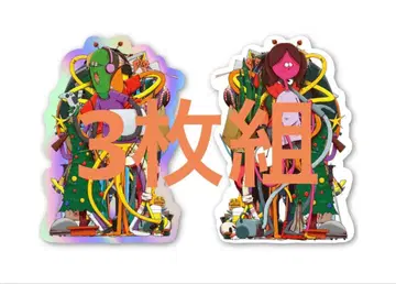 니트 스티커 3장 니트와 식객과 타카사키