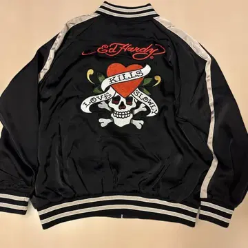 새상품 에드하디 스카잔 L 블랙