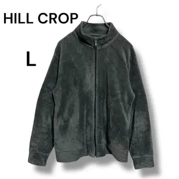 힐 크롭 플리스 보아 자켓 L 사이즈 포근 따뜻 그레이