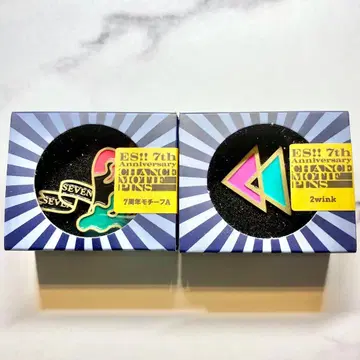 [앙스타] 7주년 모티브 핀즈 2종 세트 [2wink]