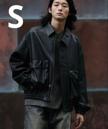 WYM LIDNM ARTIFICIAL GRAIN SHORT BLOUSON