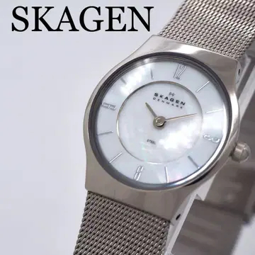 586 가동 SKAGEN 시계 쉘 실버 여성용 메쉬 밴딩