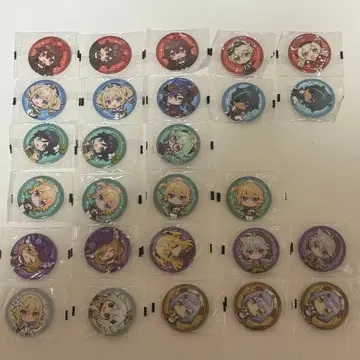 미개봉 원신 캔뱃지 가챠가챠 몽드 27개