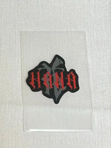 HANA 데뷔 전 로고 스티커 빨검