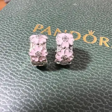 판도라 Pink Primrose 클립 참 2점