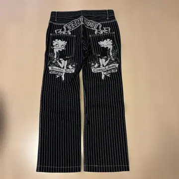 used 브레이브맨 x betty boop 워배쉬 팬츠 30 블랙