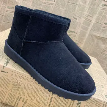 새상품 여성용 M 사이즈 보아 안감 숏 어그 부츠 블랙 528