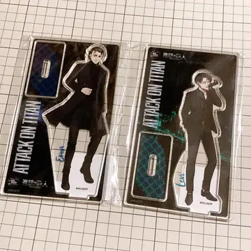 진격의 거인 가라오케의 철인 아크릴 스탠드 블랙 수트 엘렌 리바이