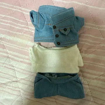 데님 니트 옷 갈아입기 의류 3종 세트 JUNHO 준호 15cm용