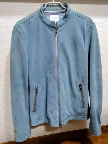 UNITED TOKYO 파랑 카우 가죽 자켓 사이즈 2