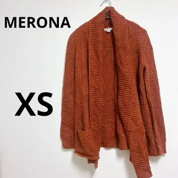 MERONA 오렌지 니트 가디건 XS/TP 여성용