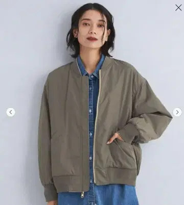 MA-1 블루종 자켓 카키 베이지 리버서블