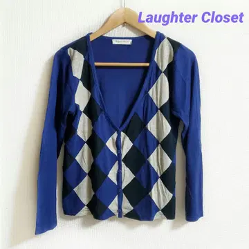 [ Laughter Closet ] 울 혼방 아가일 상의 가디건