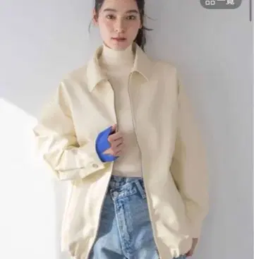 가죽 드로스트 ZIP 블루종 로리즈팜