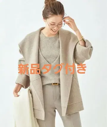 [미사용 택 포함] Plage 플라주 해밀턴 하프 코트 베이지 36