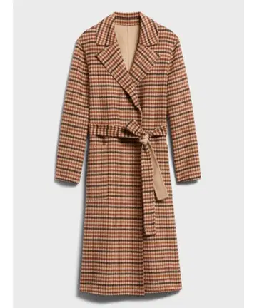 바나나 리퍼블릭 리버서블 체크 코트