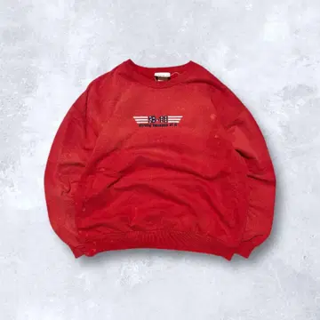 USA 구제 의류 맨투맨 레드