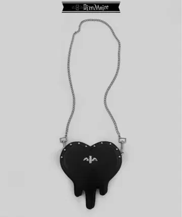 Dim Moire 하트형 미니백