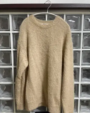 AURALEE BRUSHED SUPER KID MOHAIR KNIT