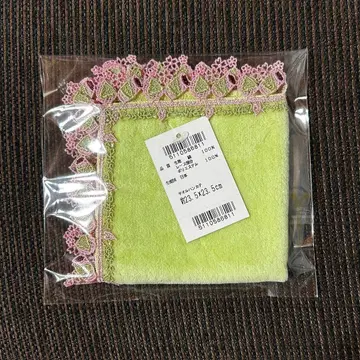 새상품 긴자와 레이스 시즌 타월 손수건 벚꽃모찌 그린