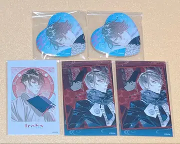 화아와세 AGF 하트 캔뱃지 미니 브로마이드 이로하