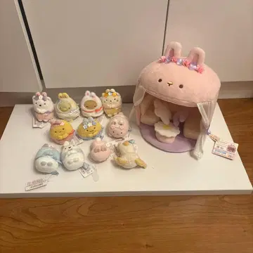 스미코구라시 신비한 토끼의 정원 테노리 봉제 인형 컴프 세트