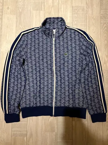 LACOSTE 라코스테 모노그램 트랙 자켓 / 네이비