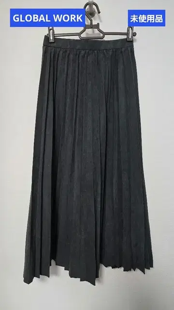 [ 미사용품 ] GLOBAL WORK 피치 새틴 플리츠 스커트 SHORT