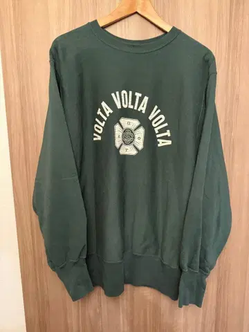 사이즈 5 시오타 수빈 코튼 30/10 쭈리 긴팔 스웨트 셔츠 그린