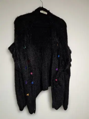 WORLD WIDE LOVE! 모헤어 비쥬 가디건 Web 한정판