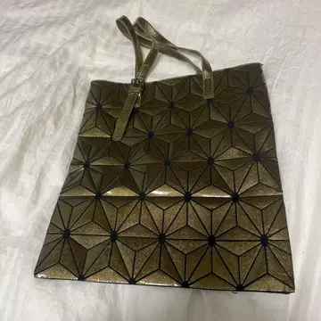 기하학 패턴 골드 토트백
