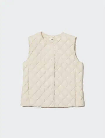 아이보리 퀼팅 베스트